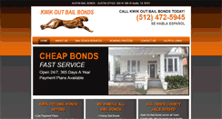 Desktop Screenshot of kwik-bail.com